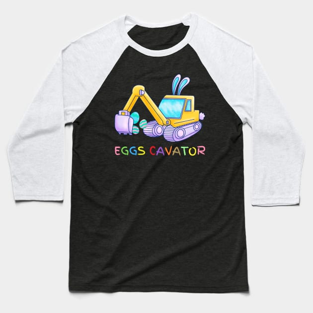 EASTER EGG CAVATOR Baseball T-Shirt by Lolane